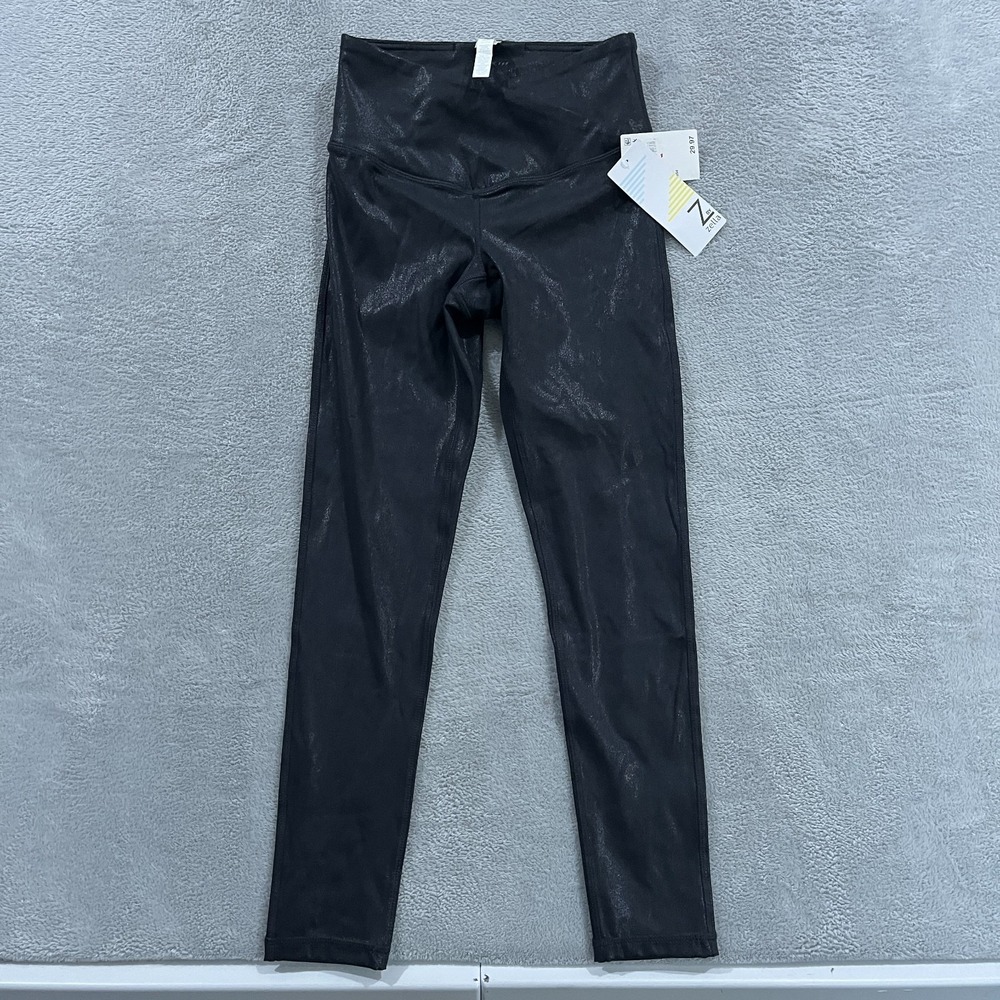 Z By Zella Leggings Womens XS Black Stretch Skinny Leg High Waist Yoga Training